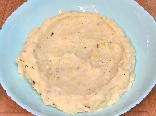 Puré de patatas para guarnición